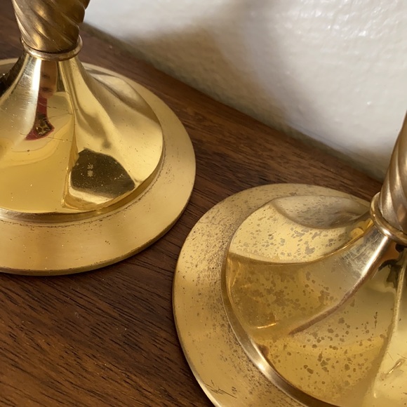 Lexington Solid Brass Taper Candlesticks - Pair - Picture 4 of 9